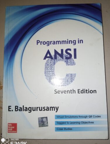 Programming in ANSI 7th edition by E. Balagurusamy