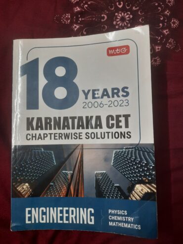 Mtg kcet chapterwise solutions of previous 18 years question paper