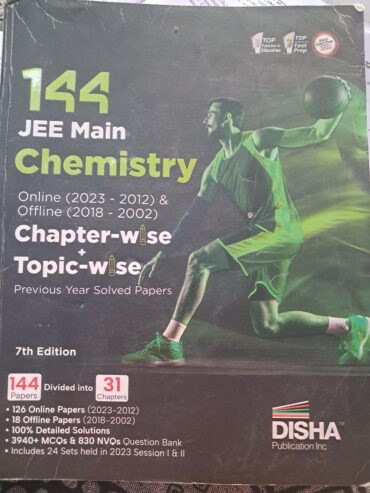 144 JEE Main chemistry chapterwise and topicwise