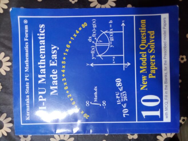 2nd PUC Maths KSPUMF handbook